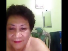 Granny, Handjob, Asian, Webcam